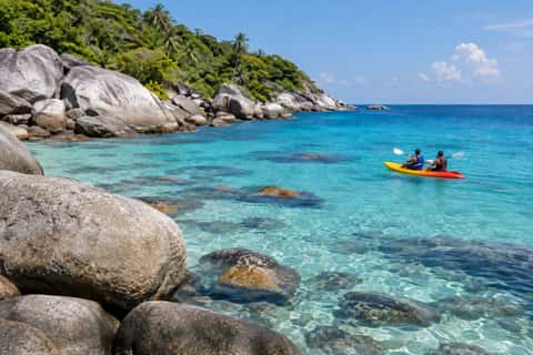 Rocky coast, Racha Island (Raya)